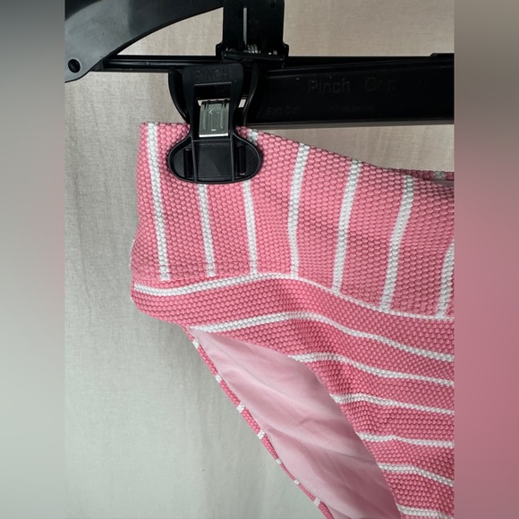 Splendid Pink & White High Leg Bikini Bottom Size Small 2-4 (10UK) NWT - Picture 6 of 14